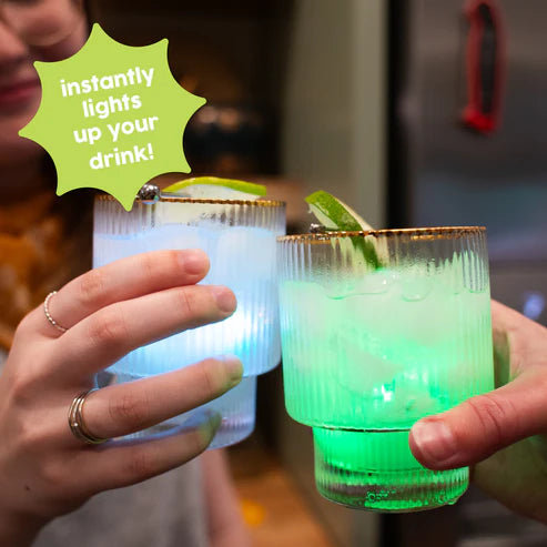 Glo Cubes Light-Up Drink Cubes - Multicolored 4 Pack