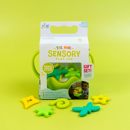 Glo Pals® Mini Sensory Play Jar Gift Set - Green/Firefly