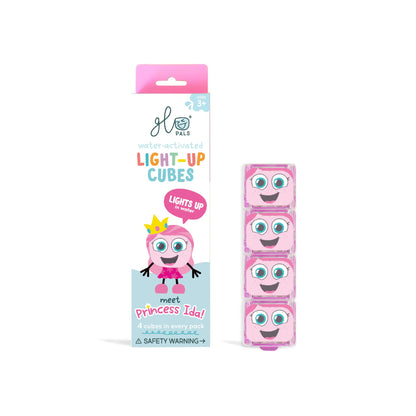 Glo Pals® Original Light-Up Cubes 4-Packs - Princess Ida - Pink