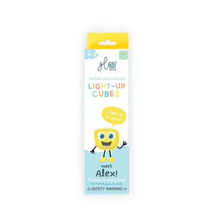 Glo Pals® Original Light-Up Cubes 4-Packs - Alex – Yellow