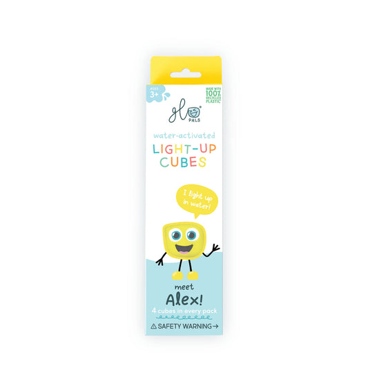 Glo Pals® Original Light-Up Cubes 4-Packs - Alex – Yellow