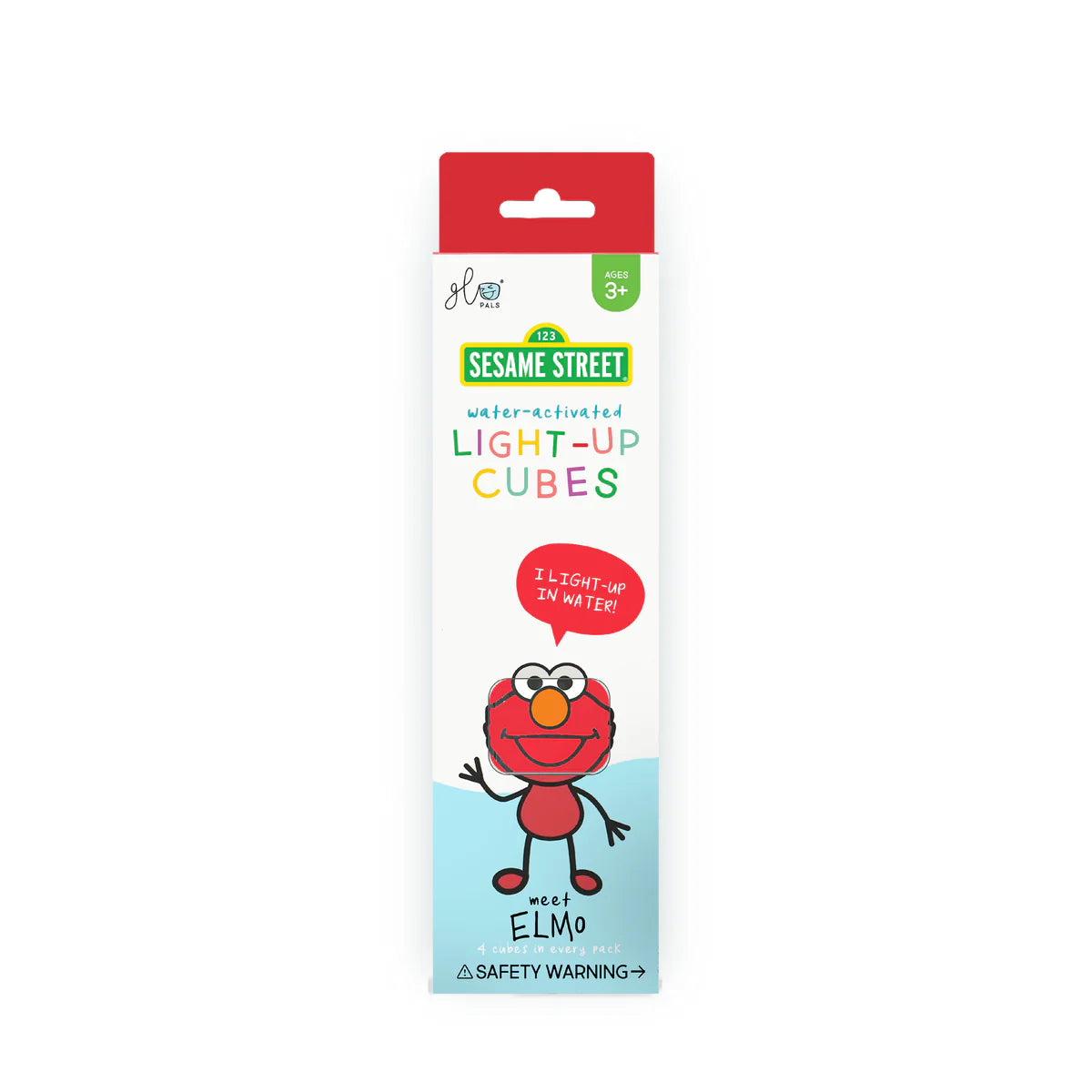 Glo Pals® Original Light-Up Cubes 4-Packs - Sesame Street - Elmo - Red