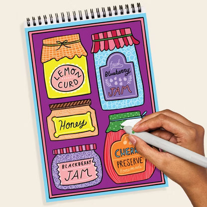 Lifelines® FlowArt™ - Hidden Patterns, Color-to-Reveal Foody Fun
