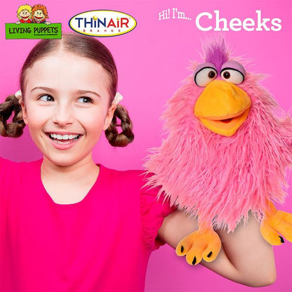 Living Puppets: "Cheeks" 14" The Pink Chicken