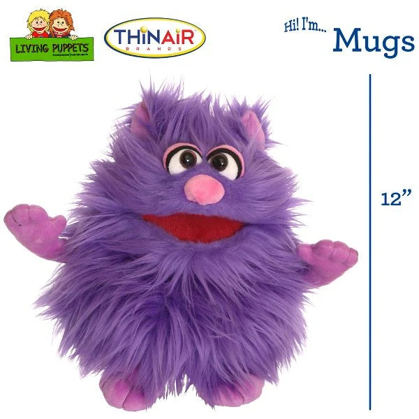 Living Puppets: "Mugs" 12" Friendly  Purple Monster