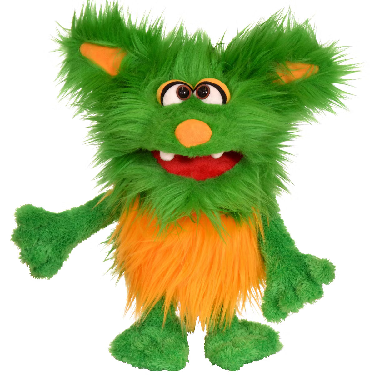 Living Puppets: Rocky The Green Friendly Monster - 16" Plush Hand Puppet