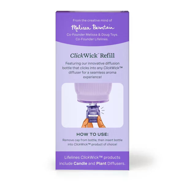 Lifelines® ClickWick™ In Bloom Refill - Jasmine & Geranium - For Candle/Plant/Shower Diffusers (Copy)