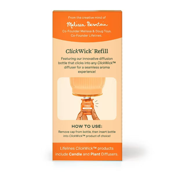 Lifelines® ClickWick™ Citrus Grove Refill - Grapefruit & Bergamot - For Candle/Plant/Shower Diffusers (Copy) (Copy)