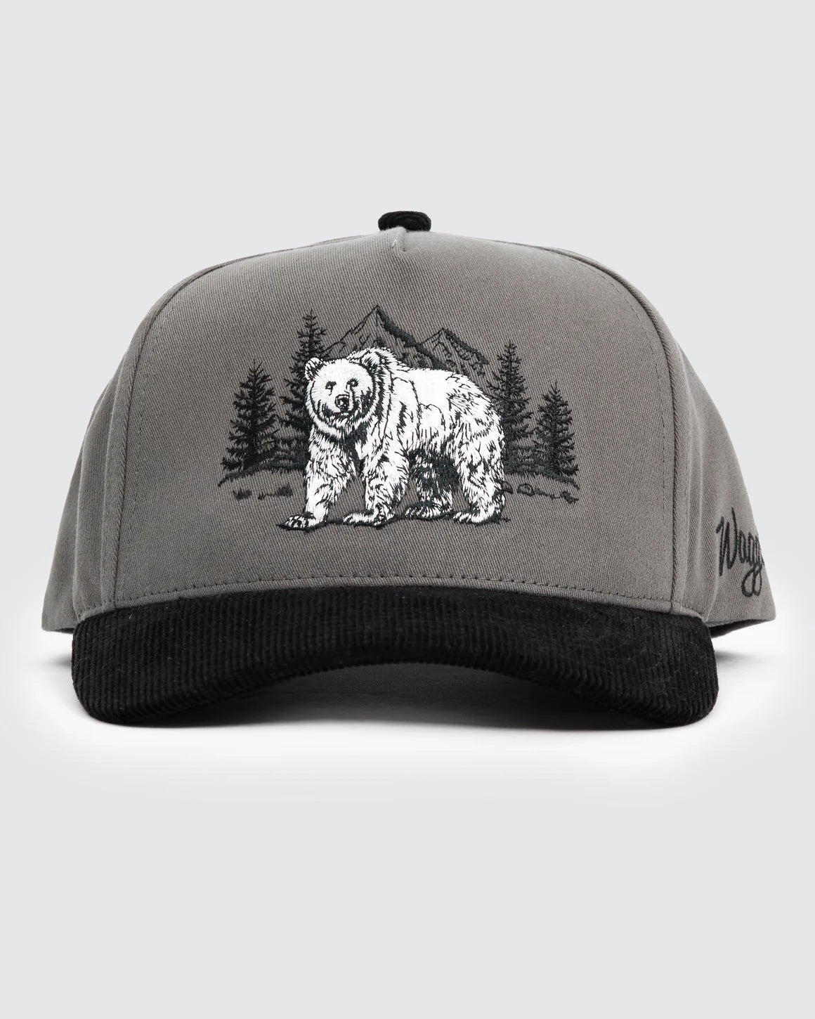 Waggle Corduroy Brim Hat - Grizz