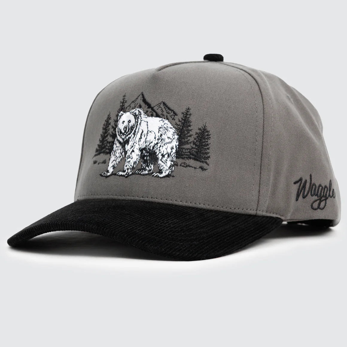 Waggle Corduroy Brim Hat - Grizz