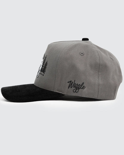 Waggle Corduroy Brim Hat - Grizz