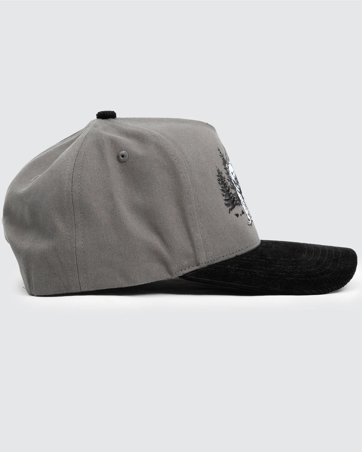 Waggle Corduroy Brim Hat - Grizz