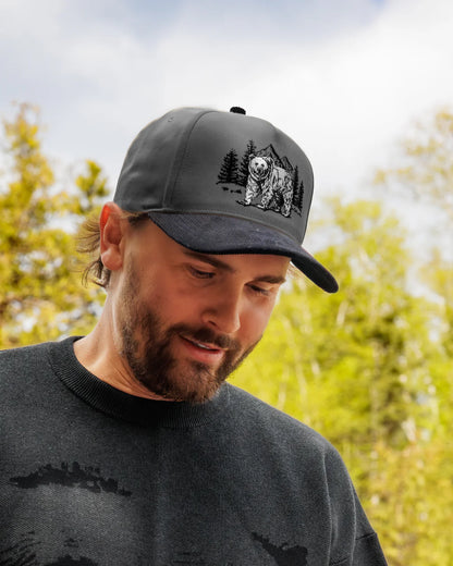 Waggle Corduroy Brim Hat - Grizz