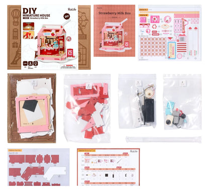 Hands Craft | Strawberry Milk Box