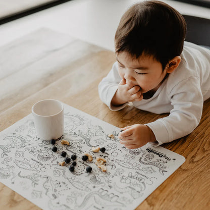 Reusable Silicone Activity Mat - Into the Wild Classic Coloring & Doodle Mat