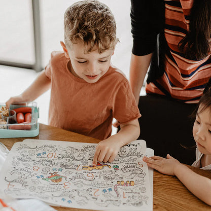Reusable Silicone Activity Mat - DinoRoar Classic Coloring & Doodle Mat