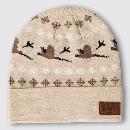 Waggle Wool Beanie - Hunting Birdies