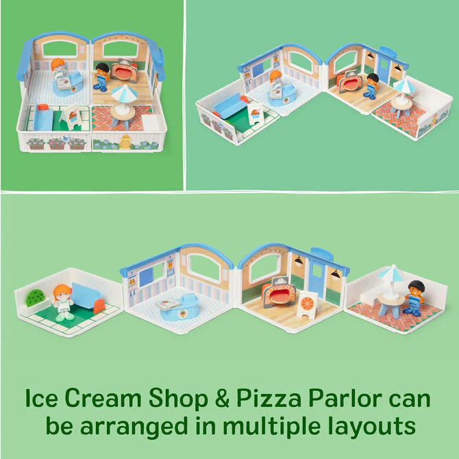 Melissa and Doug - Cheery Lane Ice Cream & Pizza Play Set