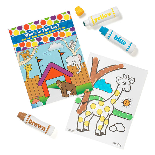 DO•A•DOT ART! Who’s in the Zoo Creative Activity Book for Kids