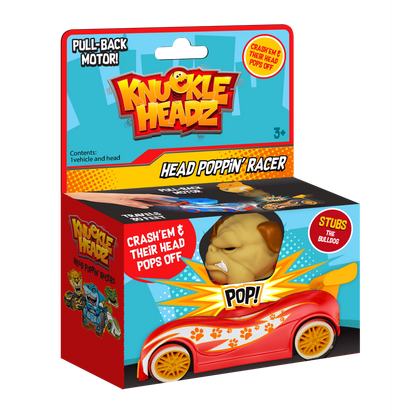 Knuckle-Headz Head Poppin' Car (Bulldog)