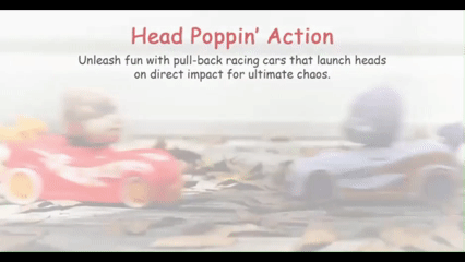 Knuckle-Headz Head Poppin' Car (Bulldog)