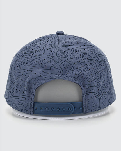 Waggle Low-Profile Snapback Hat - Loon Lake Topographic