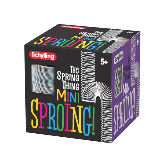 Schylling Mini Sproing – Classic Mini Metal Walking Spring Toy