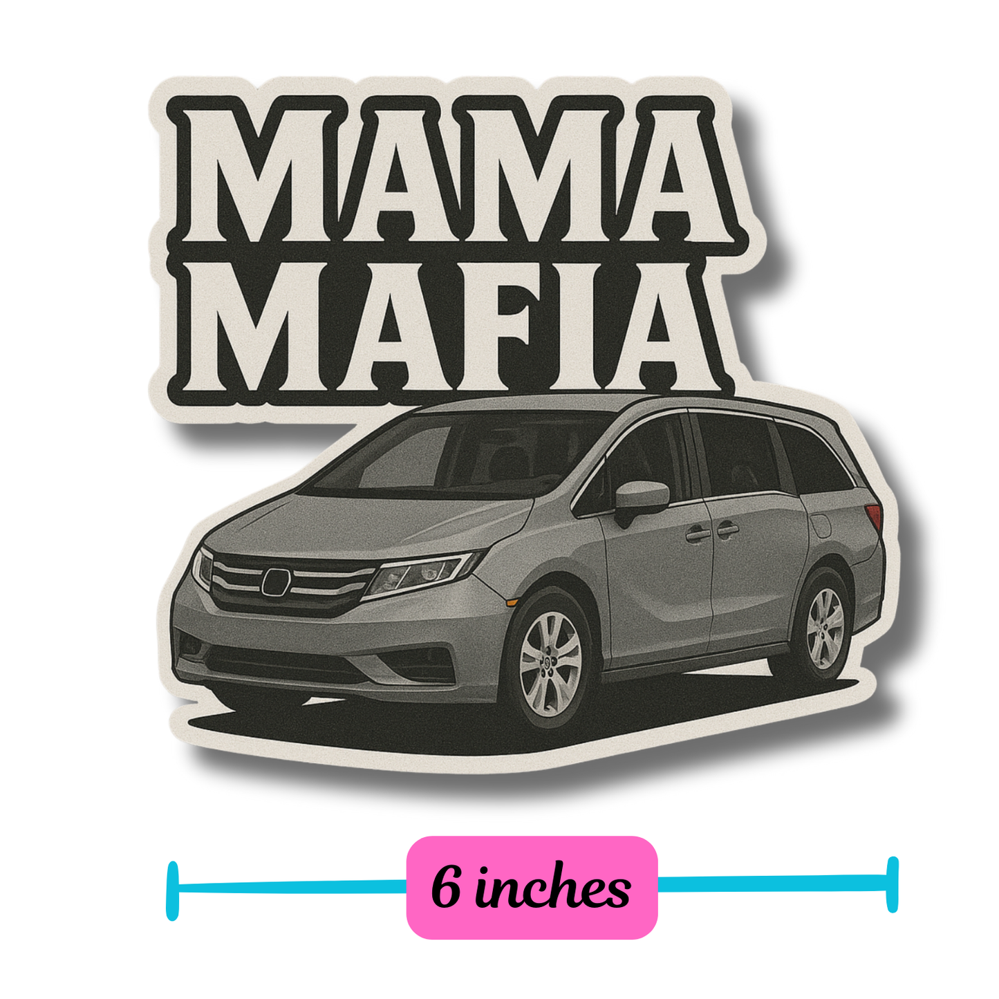 MAMA MAFIA Magnetic Bumper Sticker
