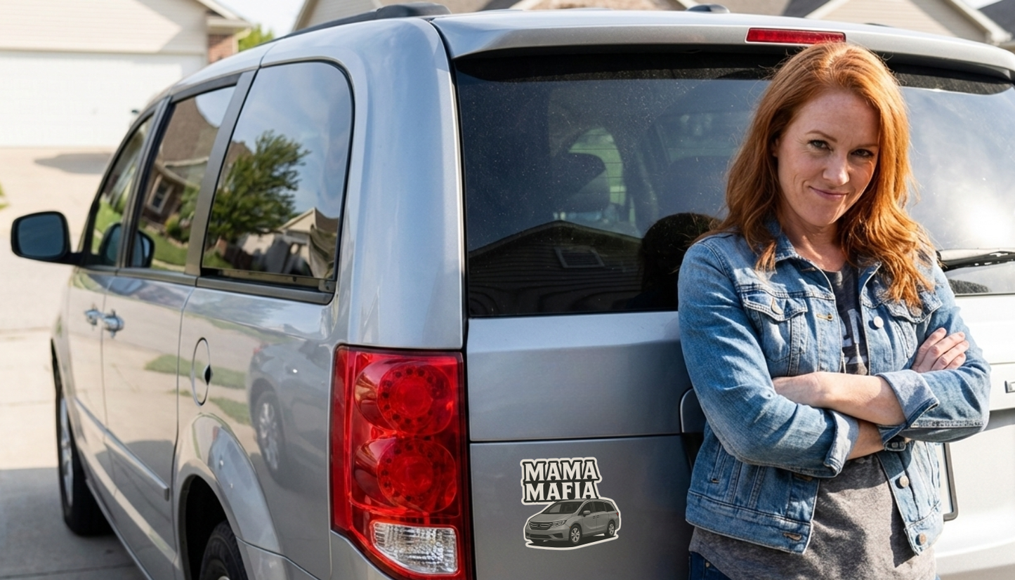 MAMA MAFIA Magnetic Bumper Sticker