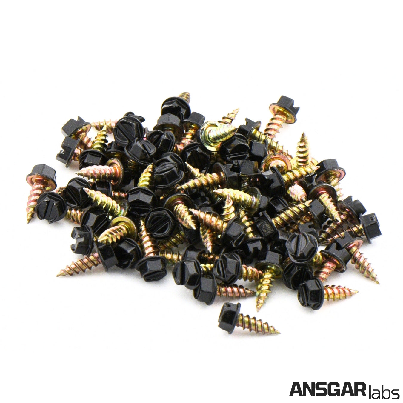 Screws (80 Pack) #8 x 1/2 in. Pierce-Point Hex-Head, Painted Head