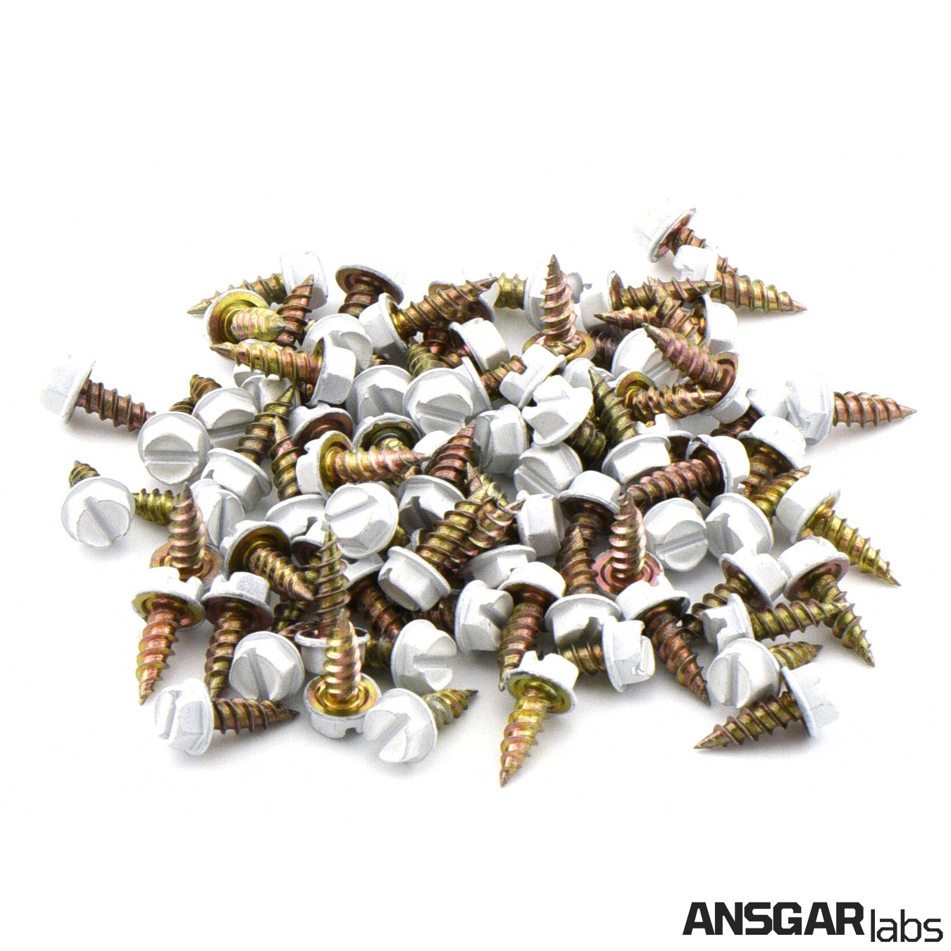 Screws (80 Pack) #8 x 1/2 in. Pierce-Point Hex-Head, Painted Head