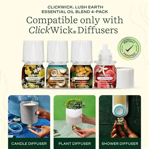 ClickWick® Lush Earth Collection - 4-Pack