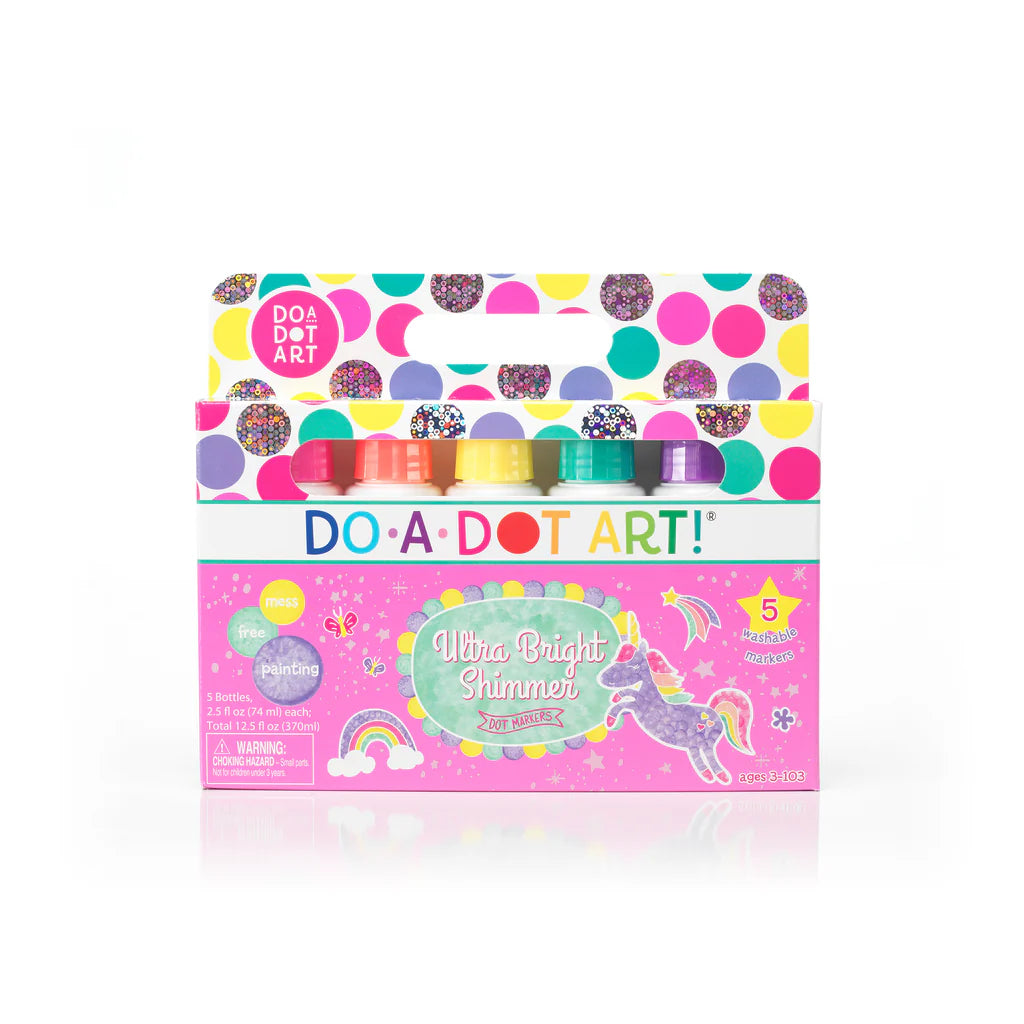 DO•A•DOT ART!  Bright Shimmers Dot Markers  5 PACK
