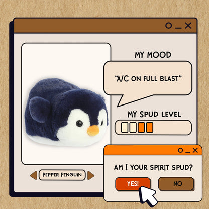 Spudsters Pepper Penguin – 11" Penguin Plush