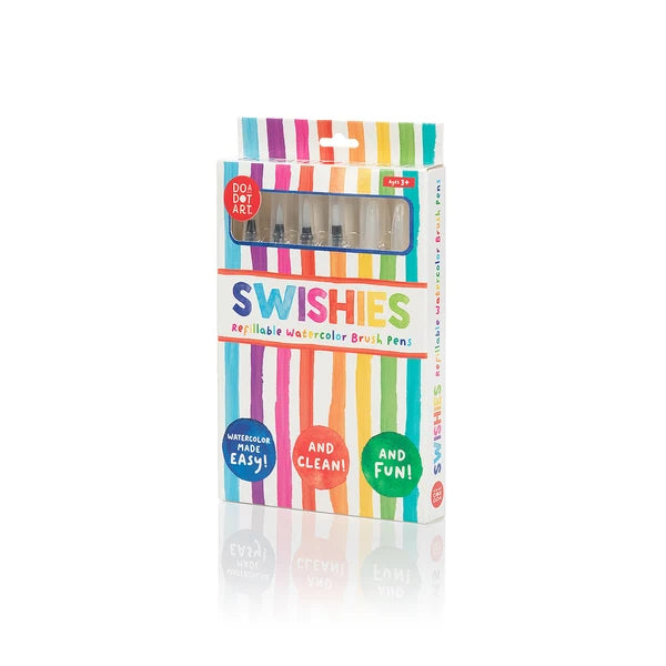DO•A•DOT ART!  Swishies Refillable Watercolor Brushes – Set of 6
