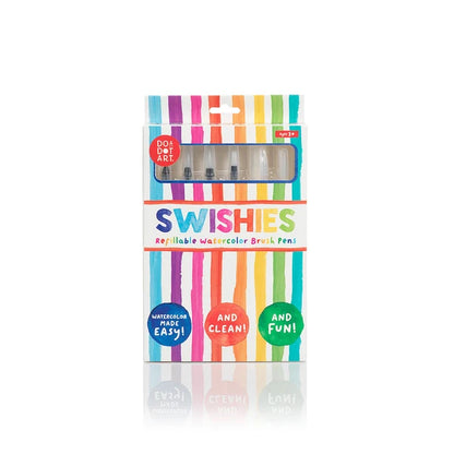 DO•A•DOT ART!  Swishies Refillable Watercolor Brushes – Set of 6