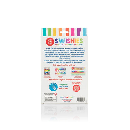 DO•A•DOT ART!  Swishies Refillable Watercolor Brushes – Set of 6