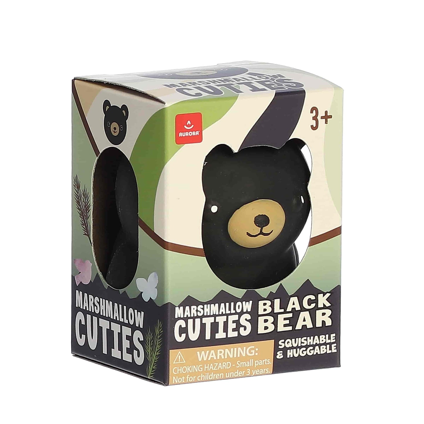 Marshmallow Cuties Black Bear Squish