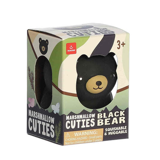 Marshmallow Cuties Black Bear Squish