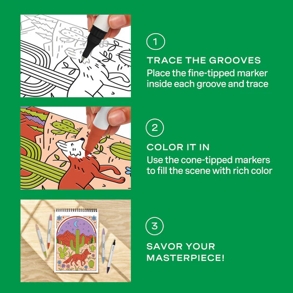 Lifelines® FlowArt™: Trace-By-Groove, Desert Dreams