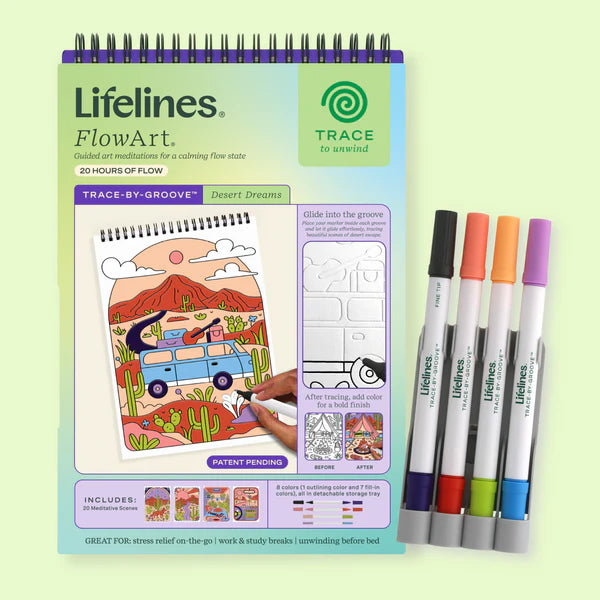 Lifelines® FlowArt™: Trace-By-Groove, Desert Dreams
