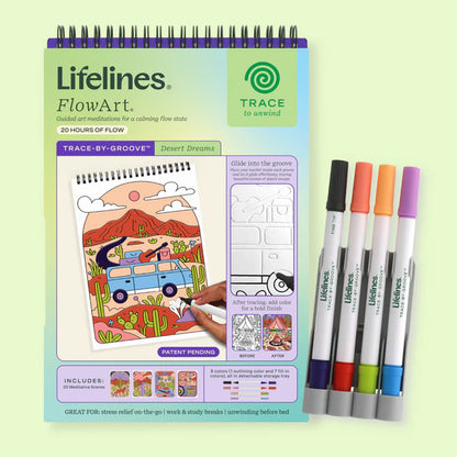 Lifelines® FlowArt™: Trace-By-Groove, Desert Dreams