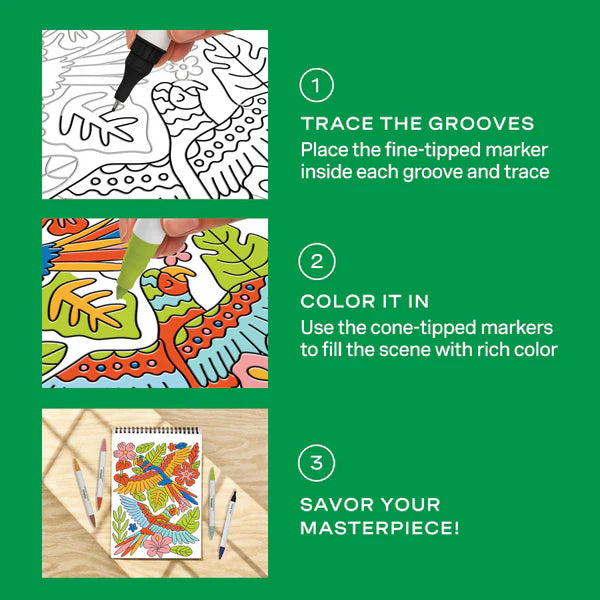 Lifelines® FlowArt™: Trace-By-Groove, Jungle Oasis