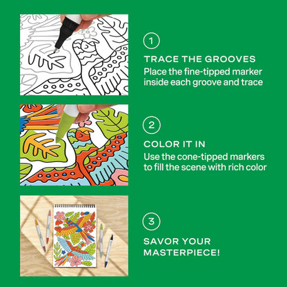 Lifelines® FlowArt™: Trace-By-Groove, Jungle Oasis