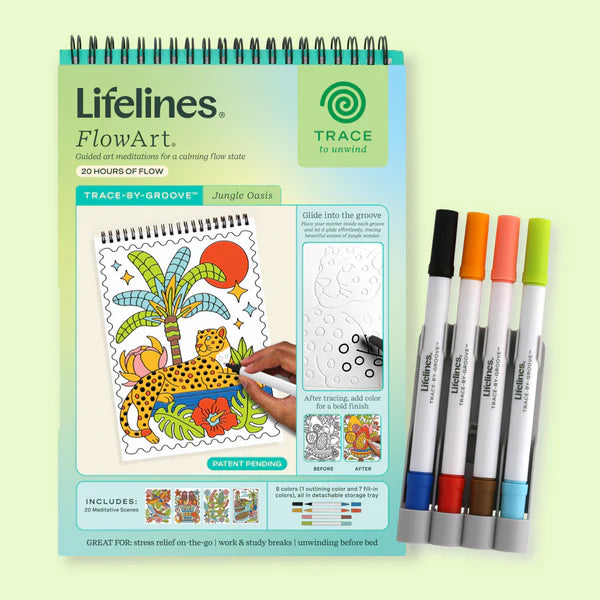 Lifelines® FlowArt™: Trace-By-Groove, Jungle Oasis