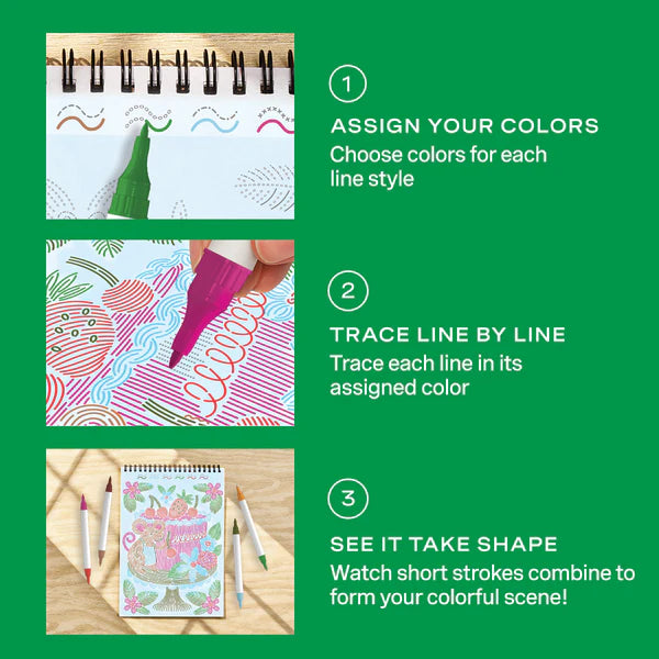 FlowArt® - Trace-By-Line, Woodland Whimsy