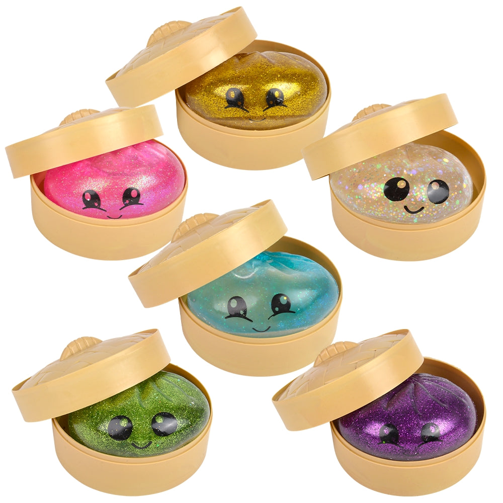 3.5" Squeezy Sugar Glitter Mystery Dumpling - Assorted Colors