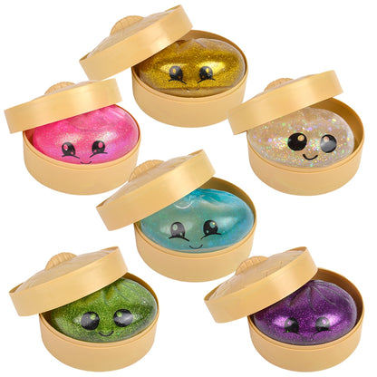 3.5" Squeezy Sugar Glitter Mystery Dumpling - Assorted Colors