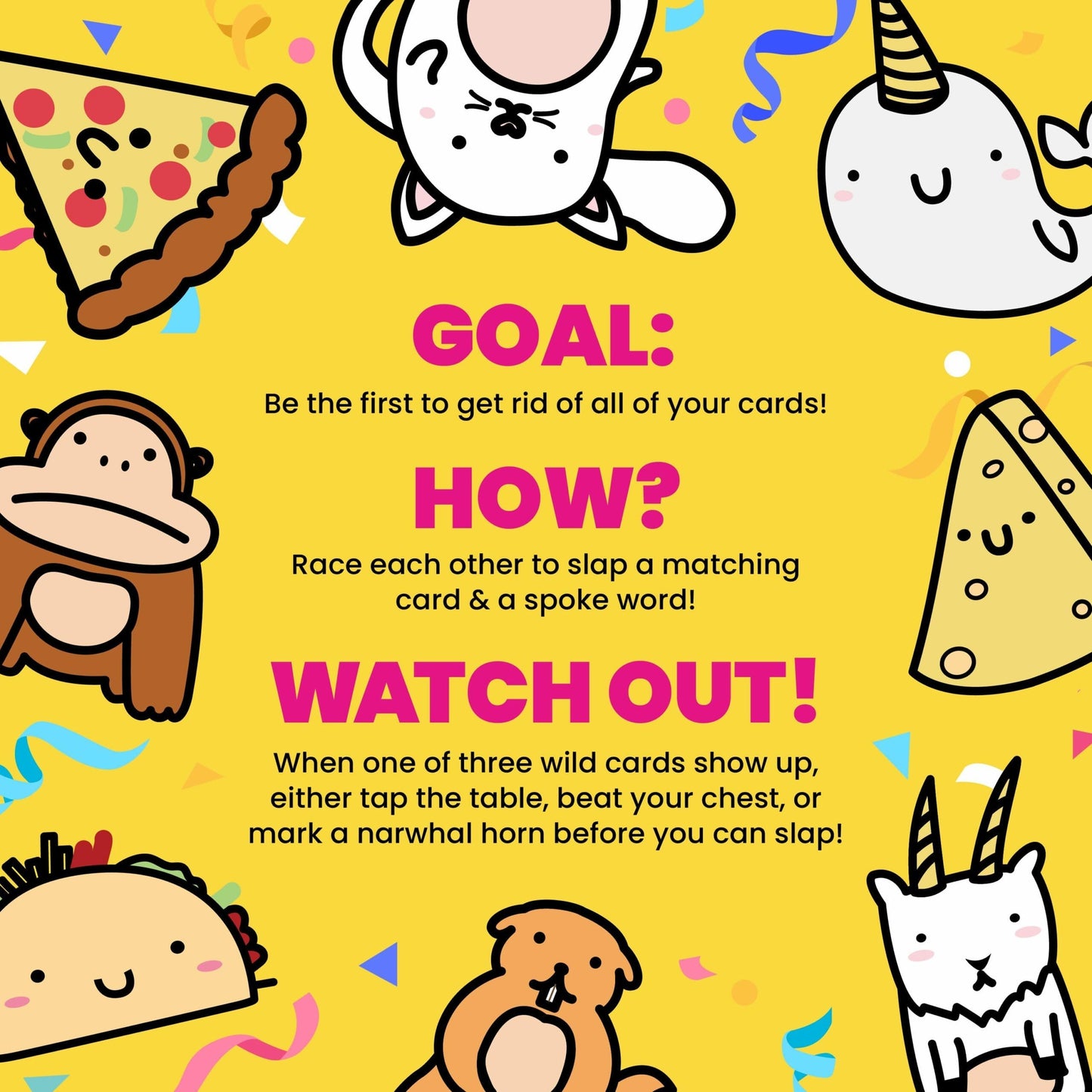 Taco Cat Goat Cheese Pizza - Card Game