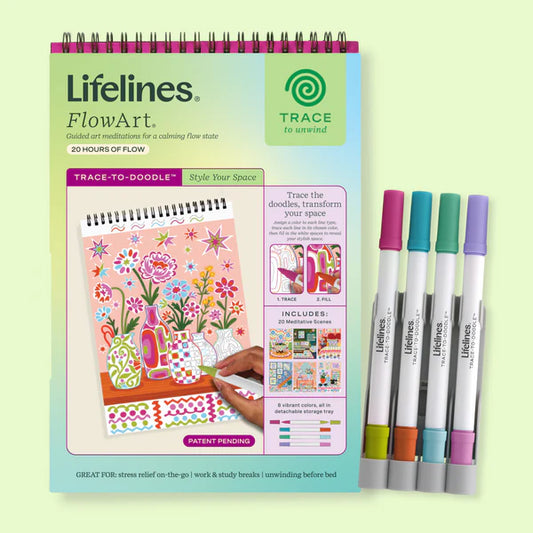 Lifelines® FlowArt™: Trace-To-Doodle, Style Your Space